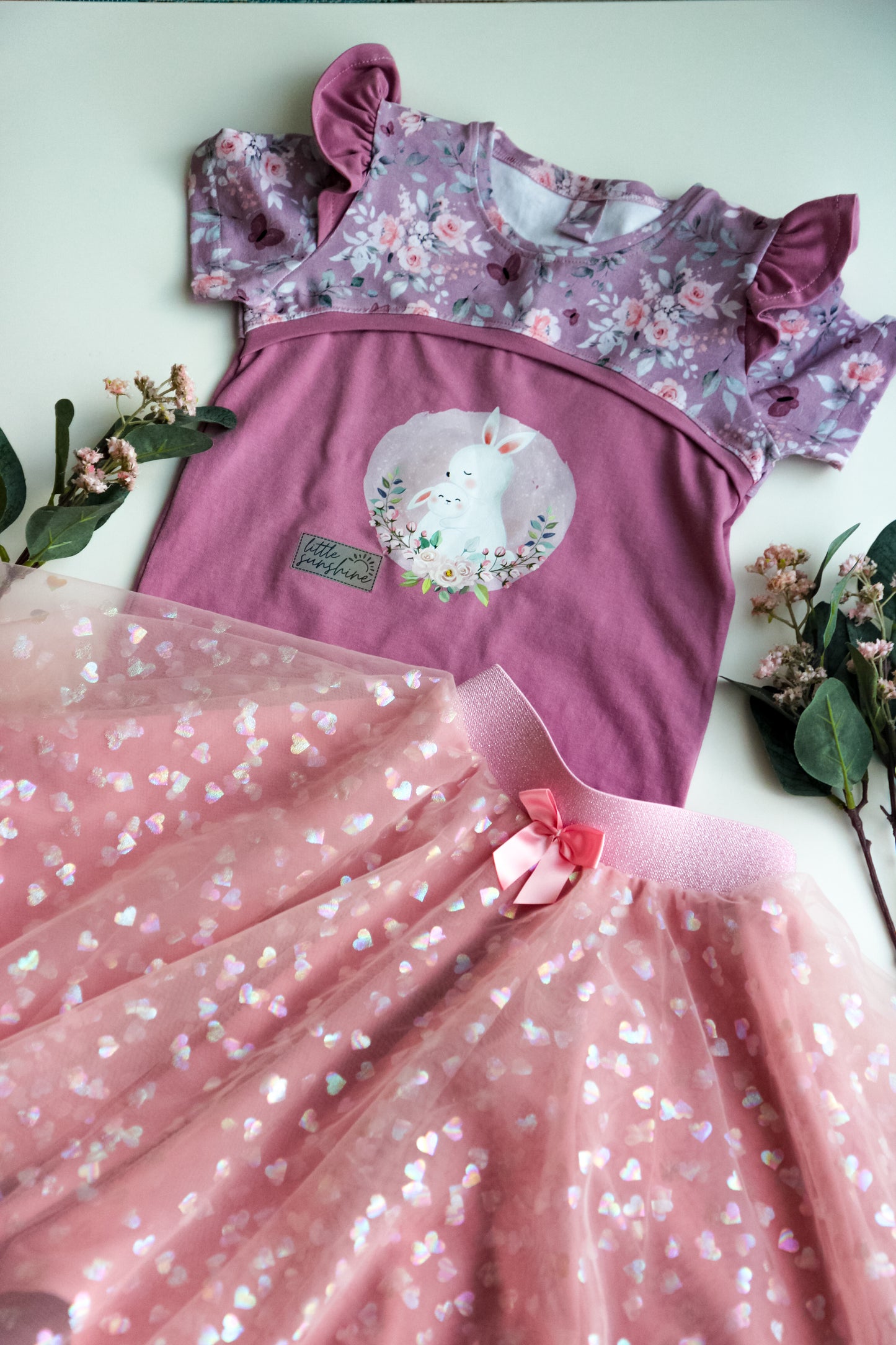 5 Schleifen Groß rosa