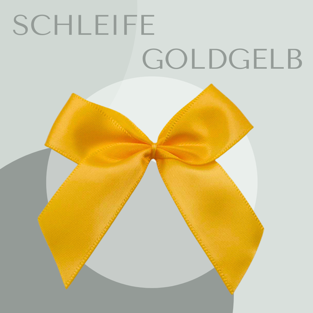 2 Schleifen Groß Goldgelb