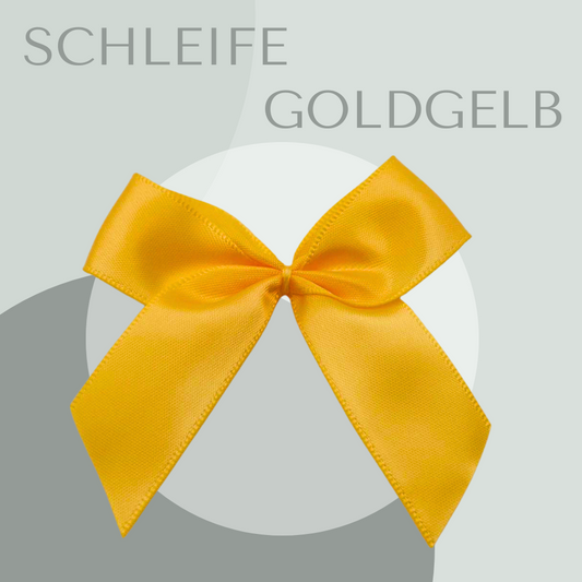2 Schleifen Groß Goldgelb