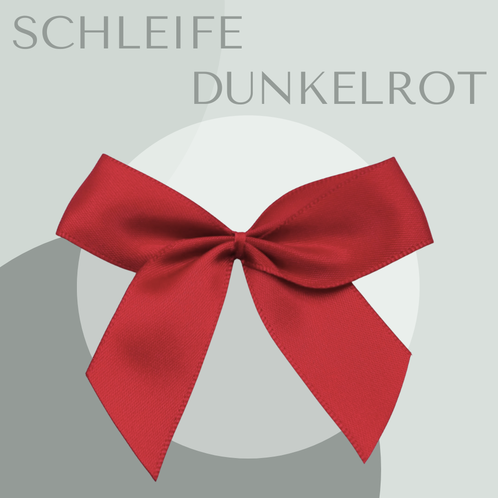 2 Schleifen Groß Dunkelrot