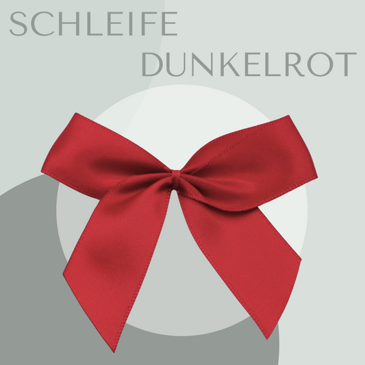 2 Schleifen Groß Dunkelrot