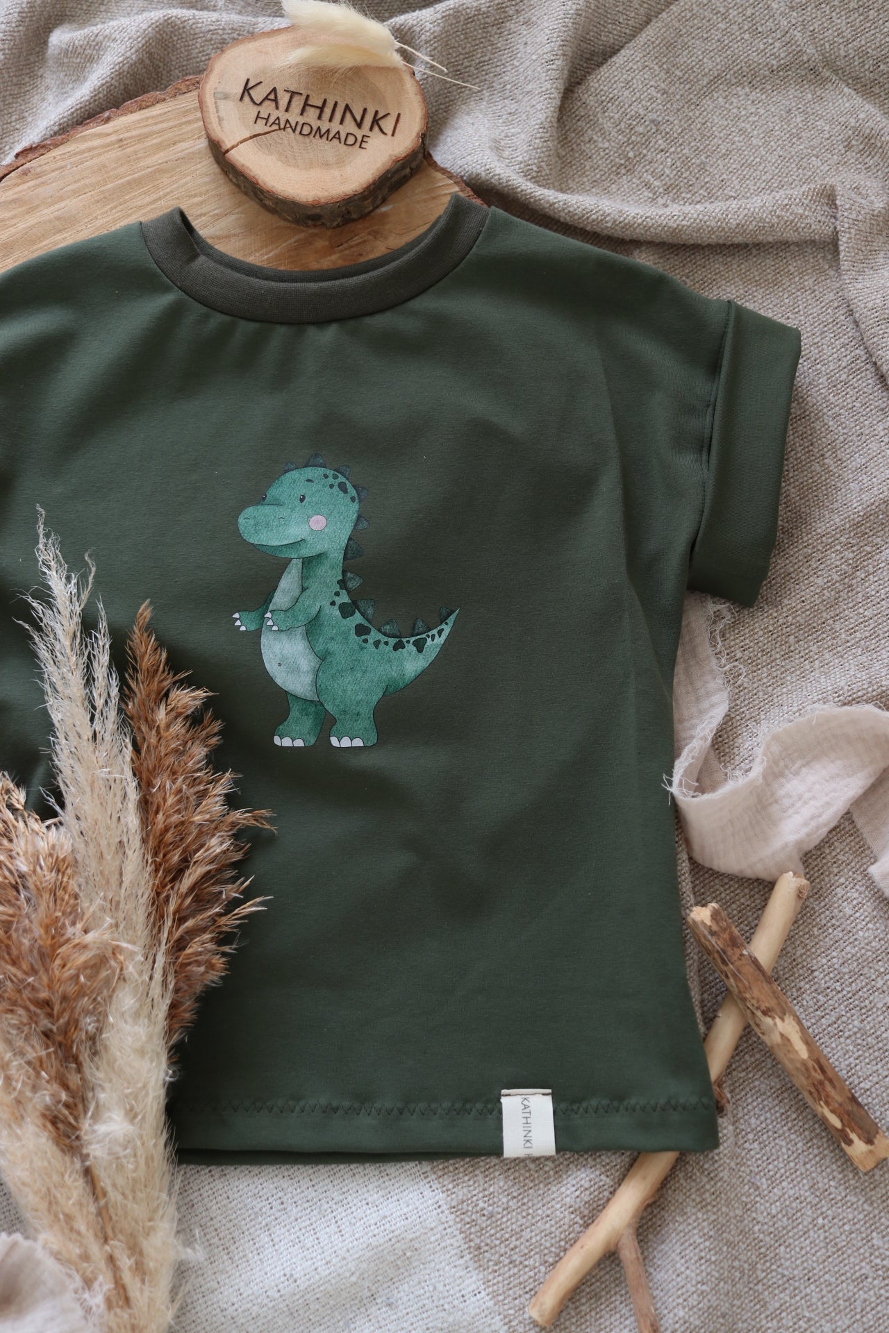 Dino- Mini Bügel-Bild Bügelbild Eigenproduktion