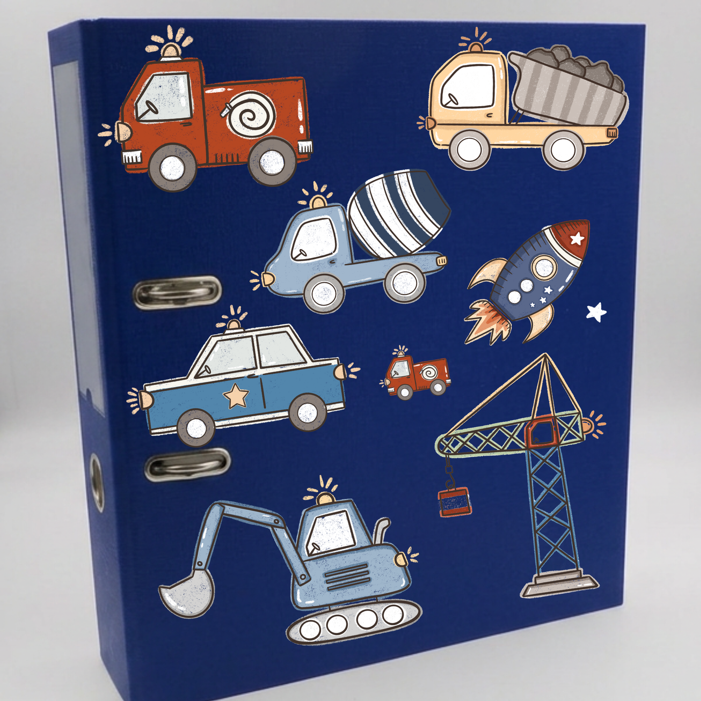 Fahrzeuge Rub-On Sticker Set
