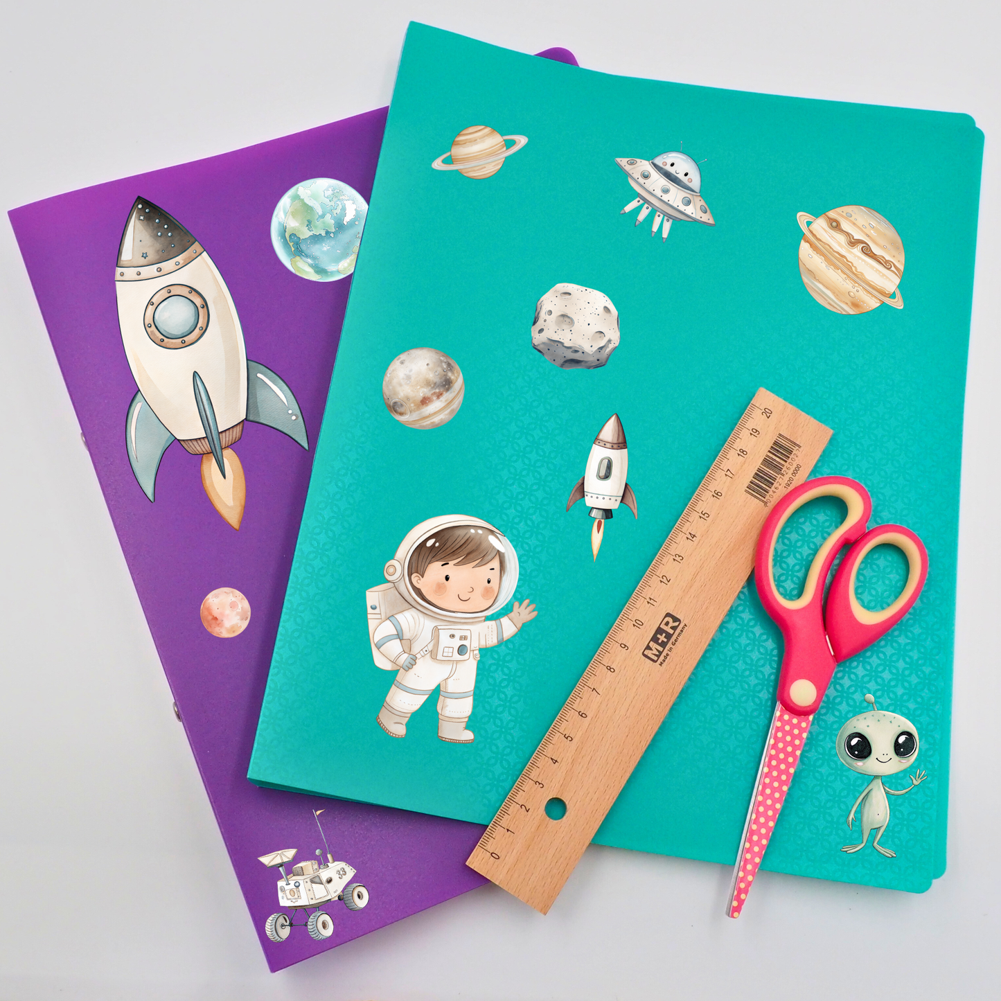 Astronaut Rub-On Sticker Set