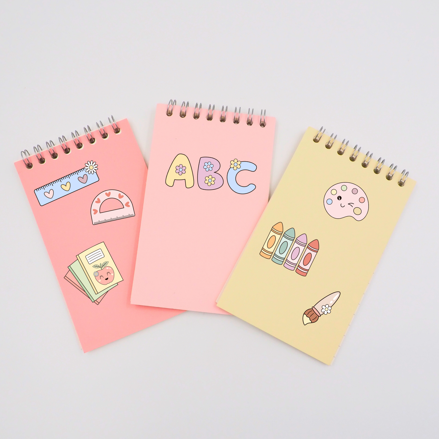 Kawaii Schule Bügelbild-Set Eigenproduktion DIN A4