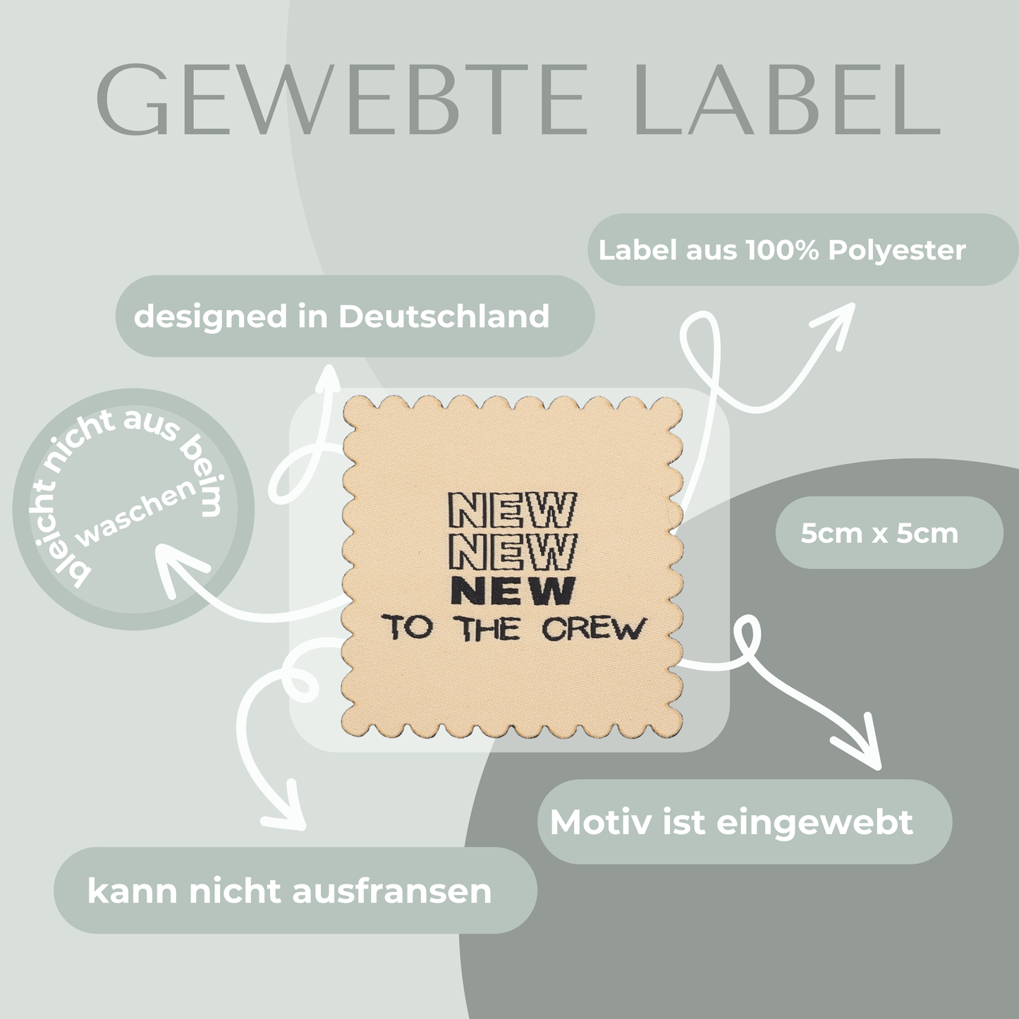 "New to the crew" Label gewebt Eigenproduktion