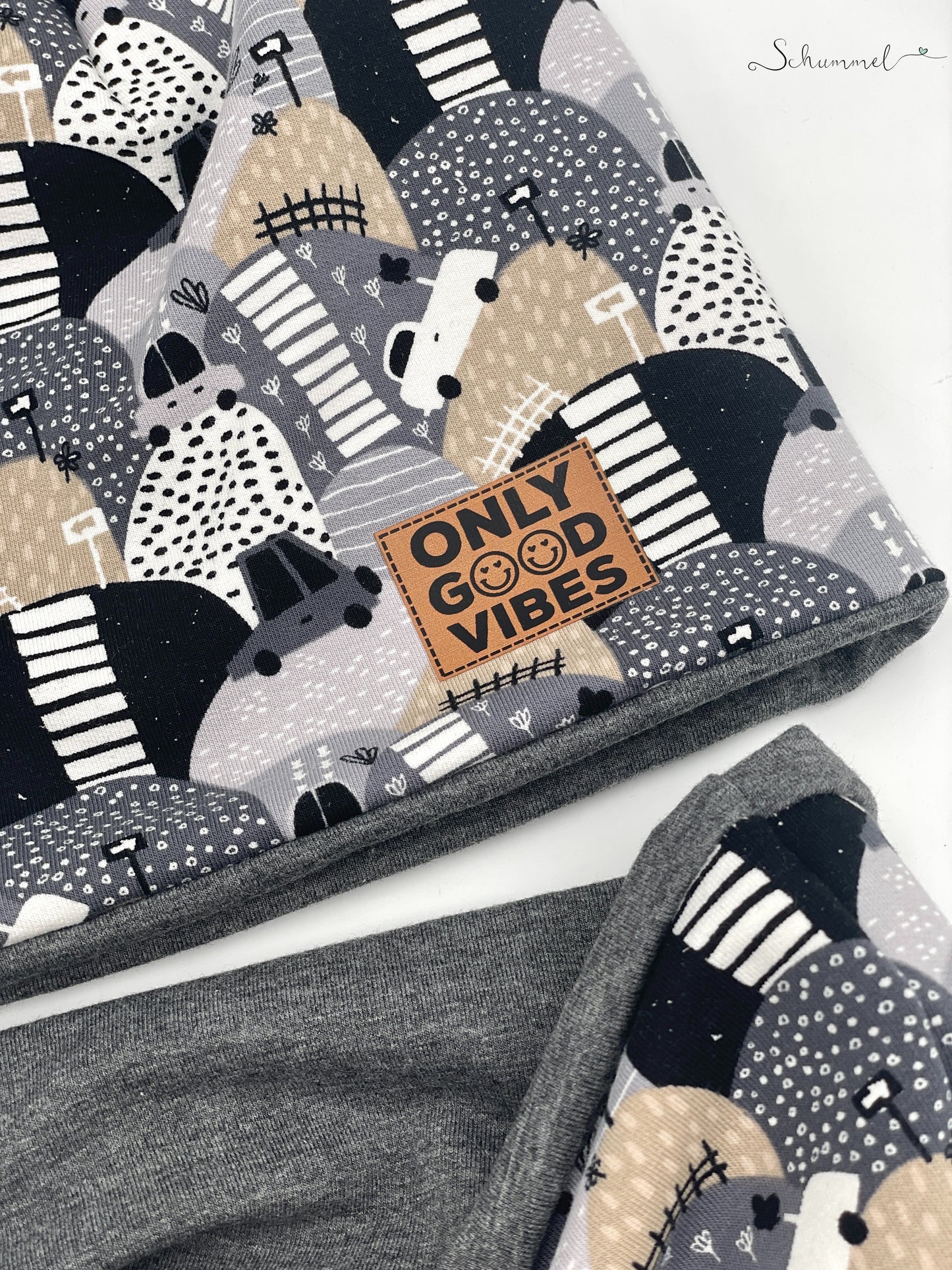 Only Good Vibes Bügel-Label Eigenproduktion