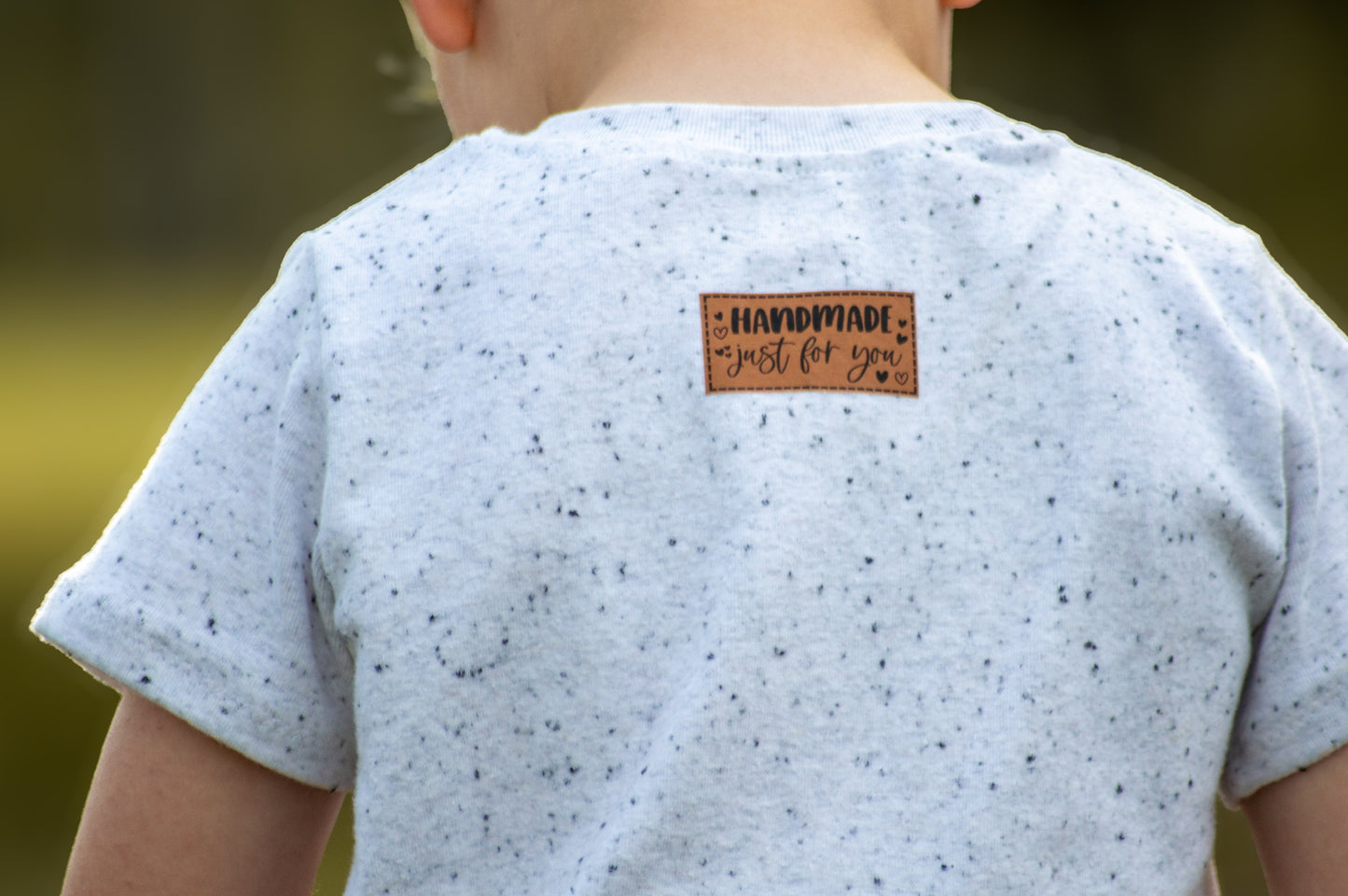 Handmade just for you Bügel Label Bügellabel Eigenproduktion