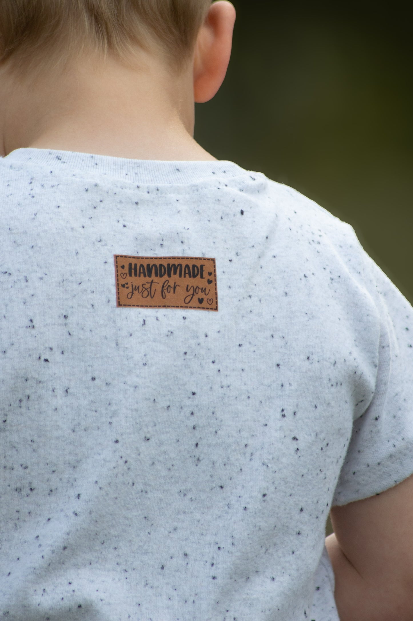 Handmade just for you Bügel Label Bügellabel Eigenproduktion