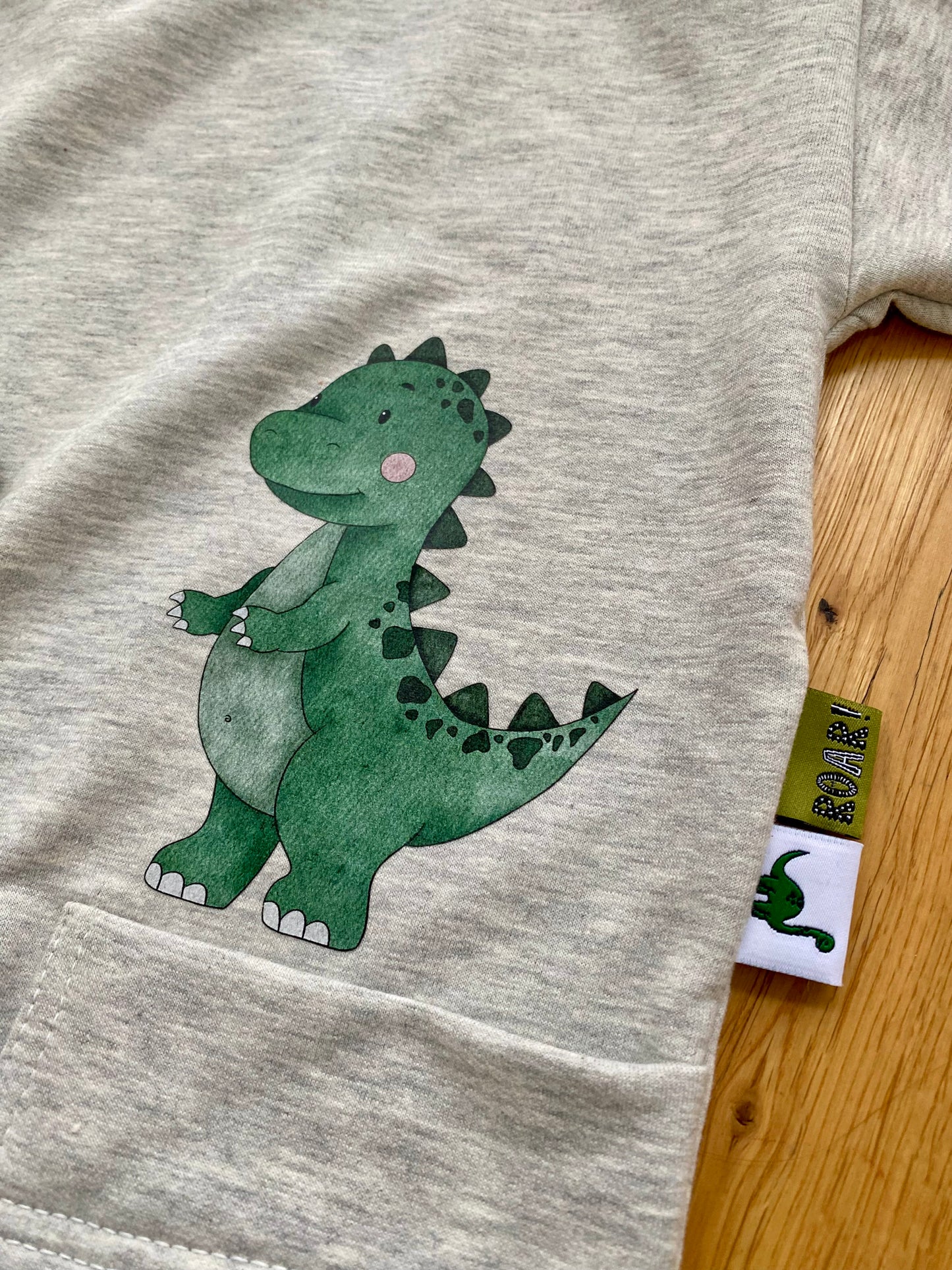 Dino- Maxi Bügel-Bild Bügelbild Eigenproduktion
