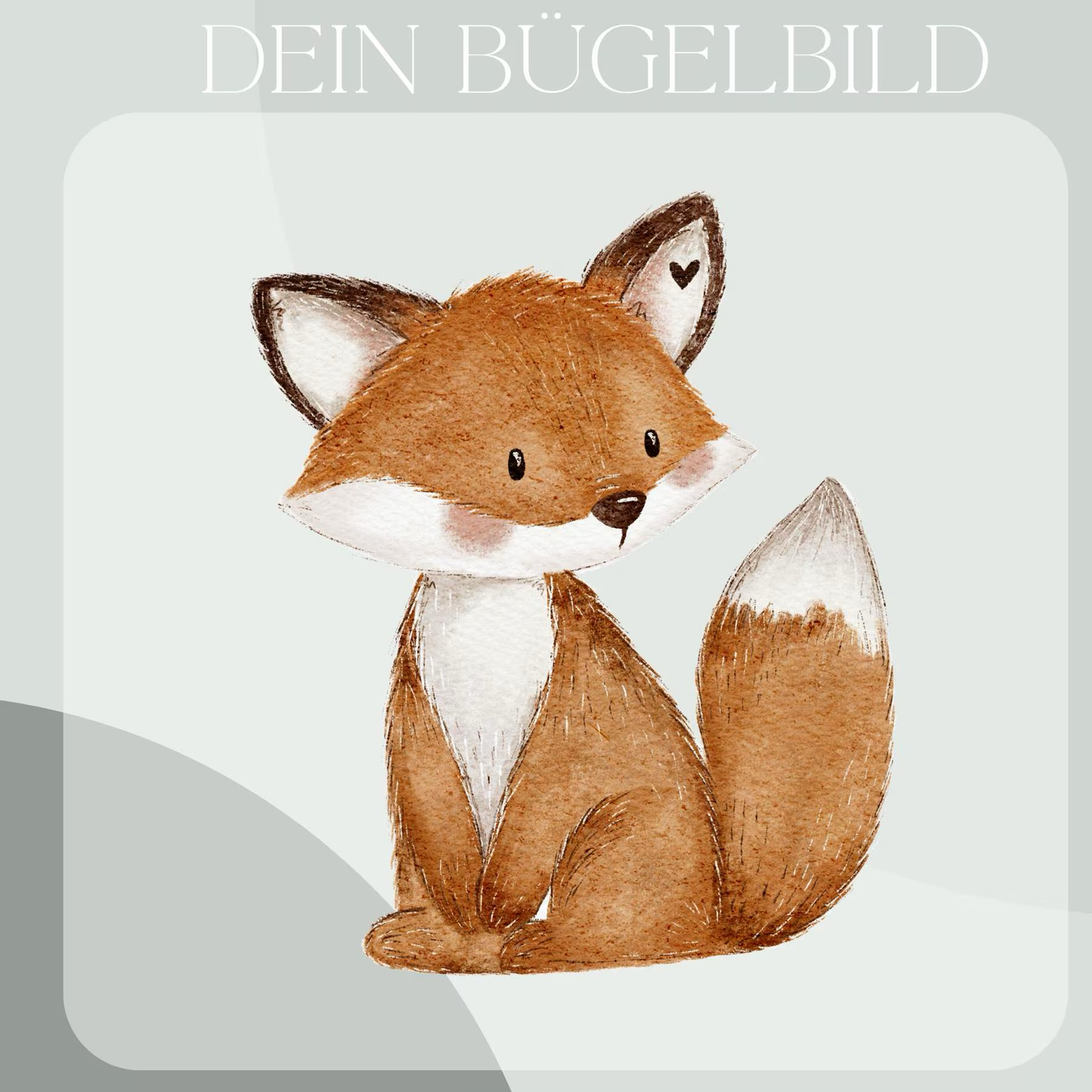 Fuchs - Bügel-Bild Bügelbild Eigenproduktion