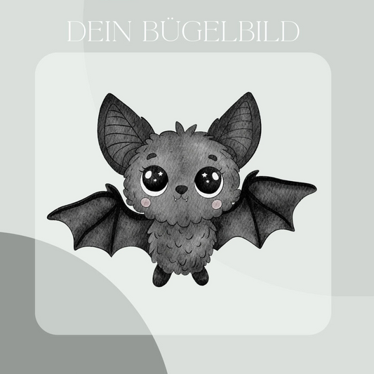 Fledermaus- Bügel-Bild Bügelbild Eigenproduktion