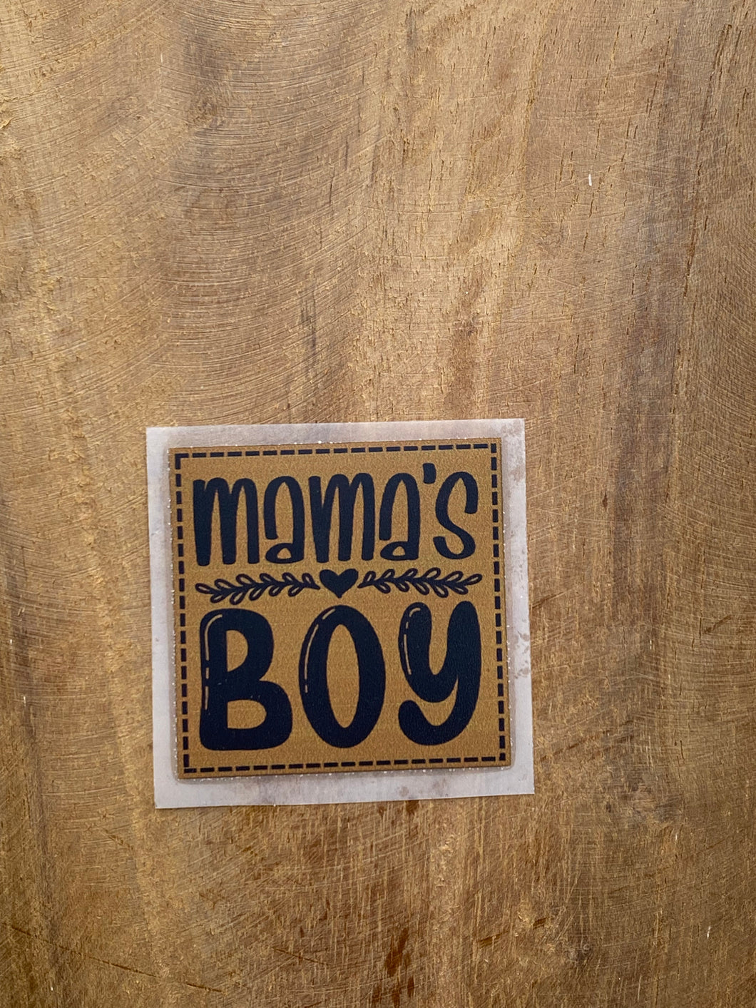 Mamas Boy Bügel-Label Eigenproduktion