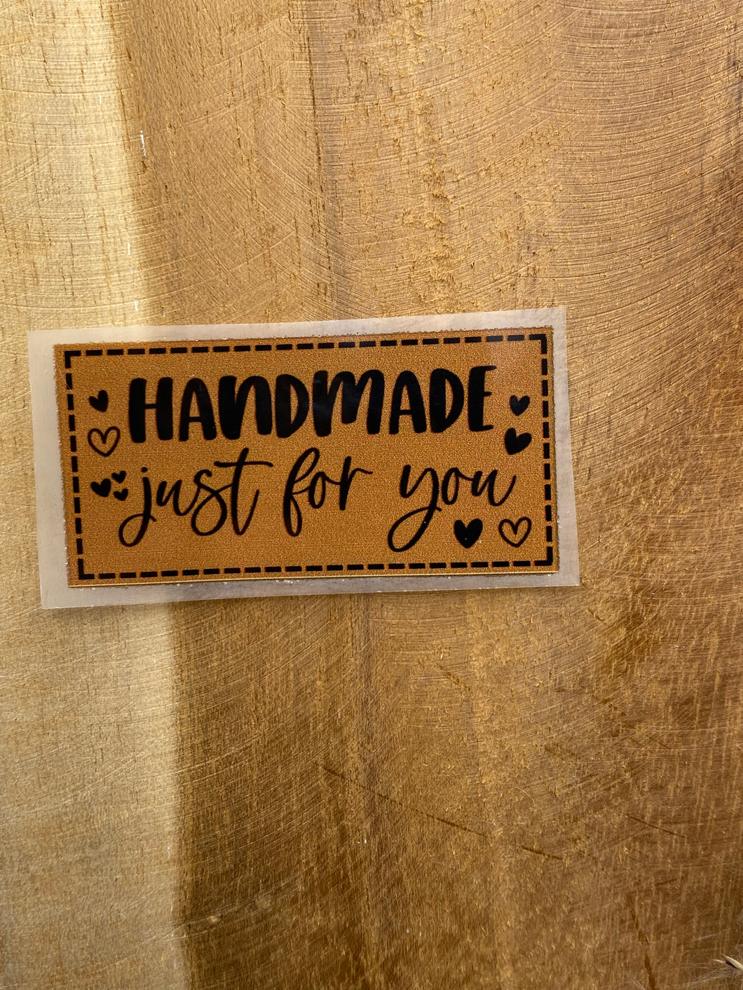 Handmade just for you Bügel-Label Eigenproduktion