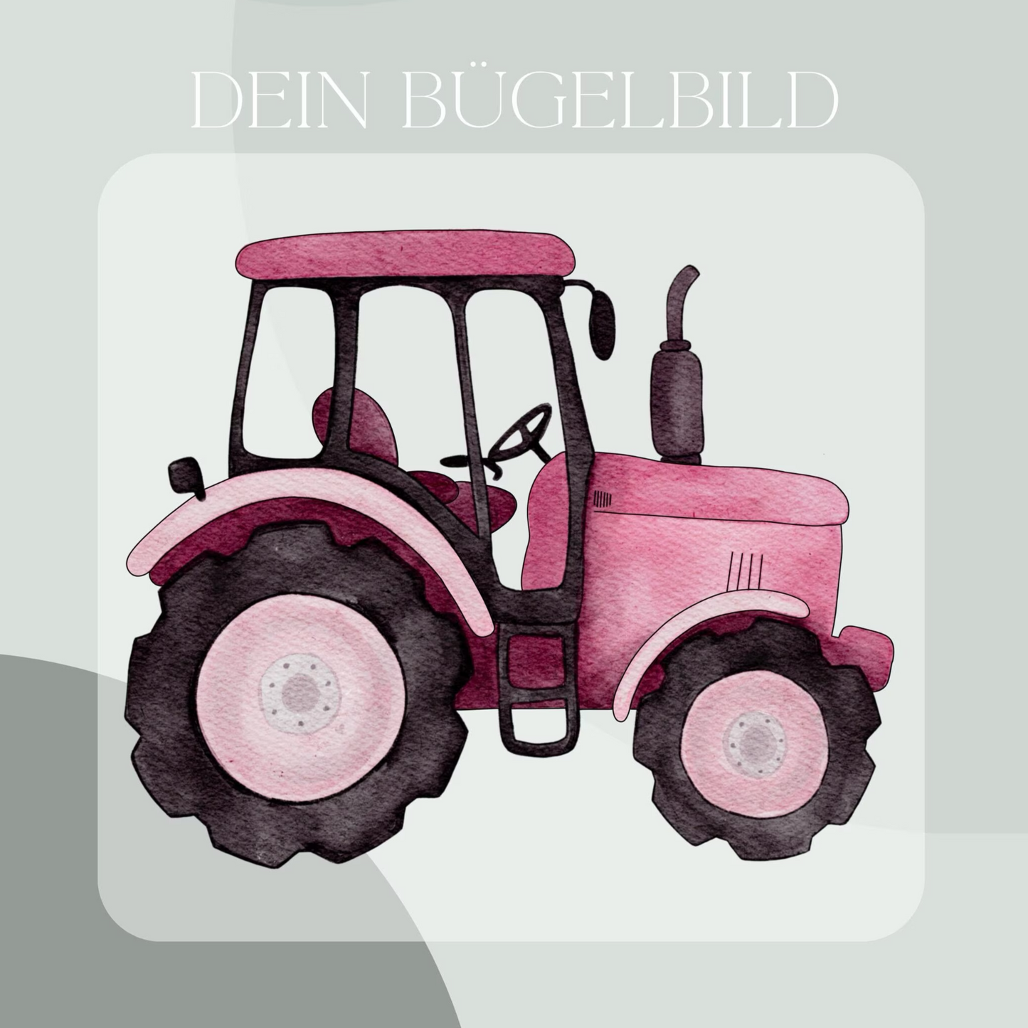 Traktor Bügel-Bild Bügelbild Eigenproduktion