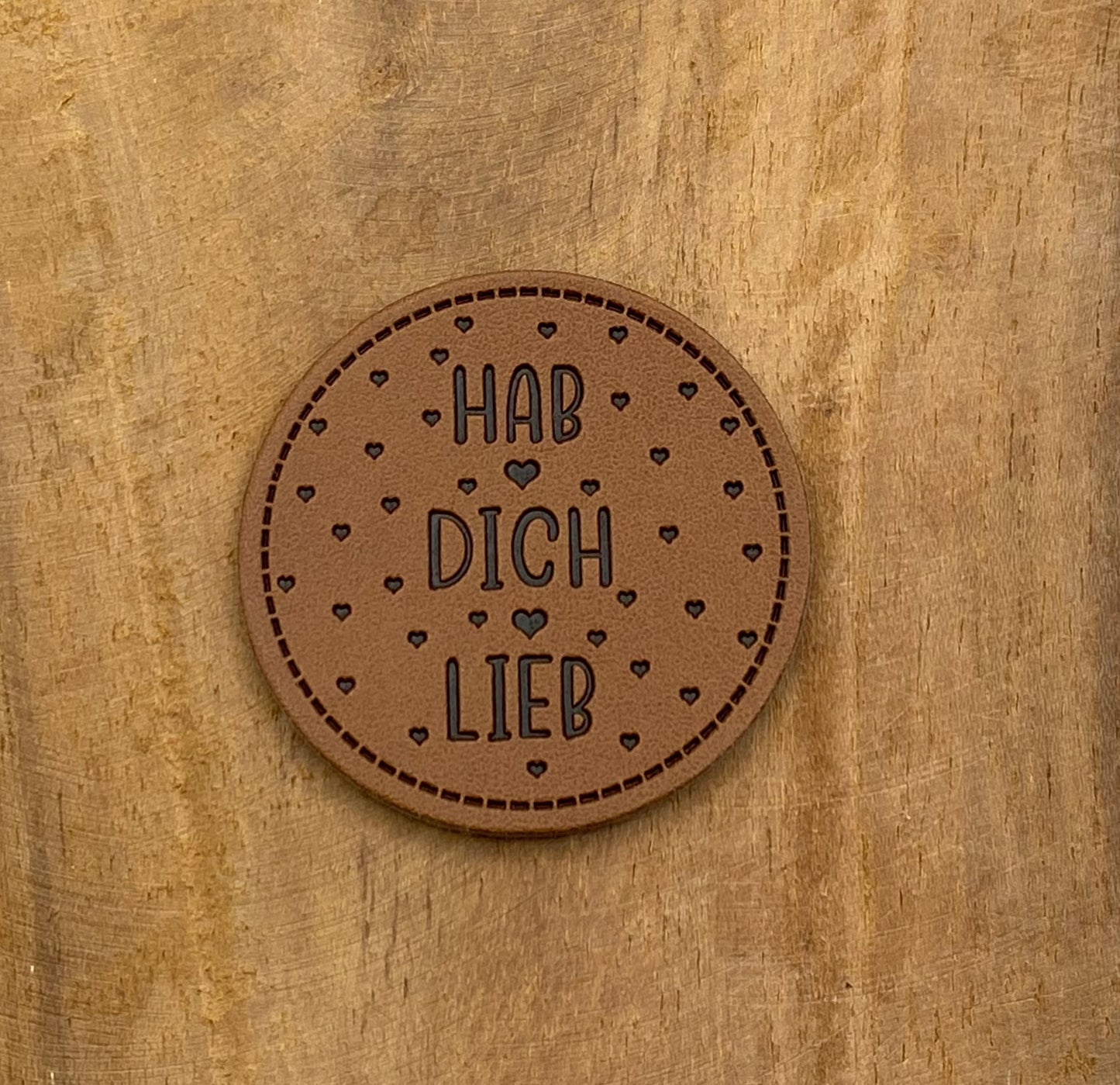 Hab Dich Lieb Kunstlederlabel Kunstleder Label Eigenproduktion