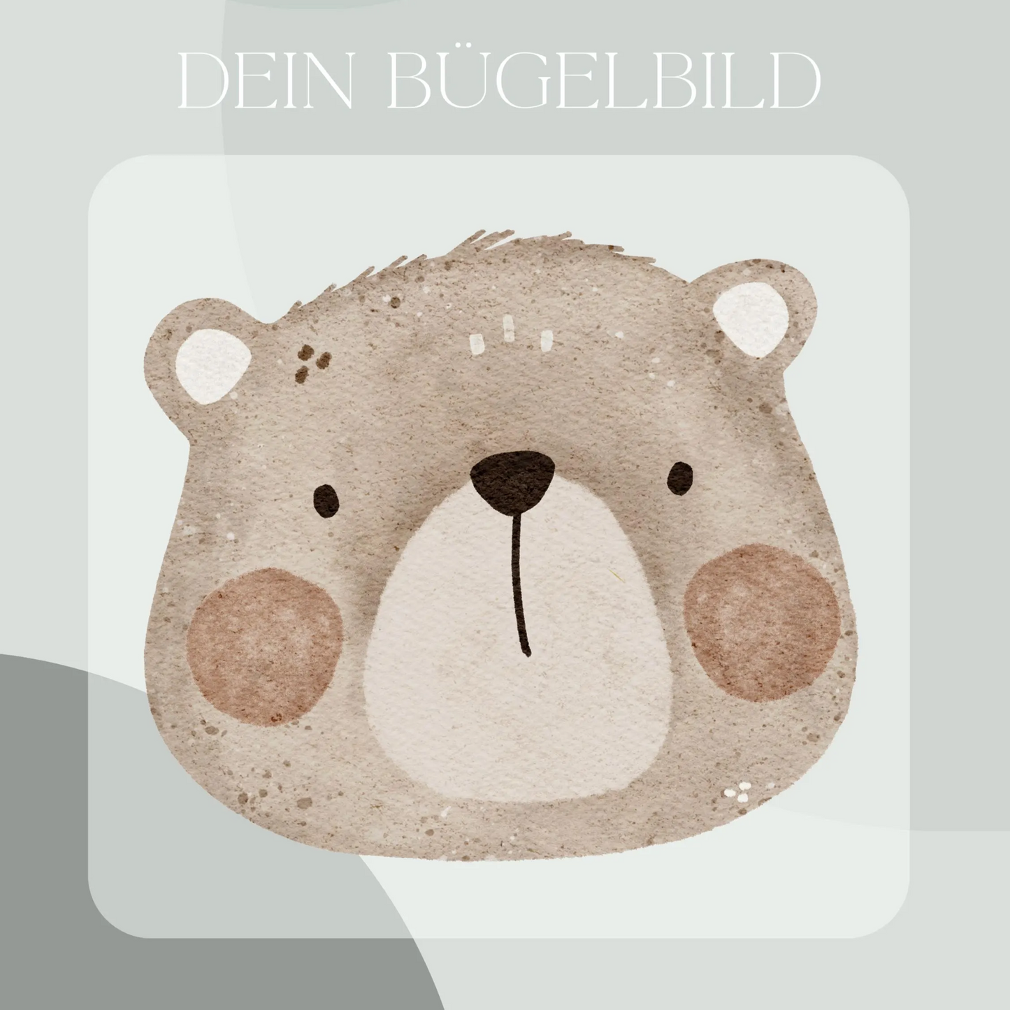 Bär Bügel-Bild Bügelbild Eigenproduktion
