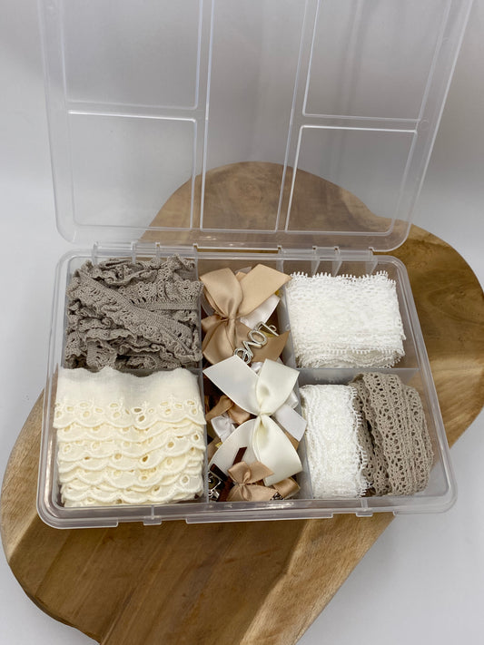 Spitzen Box Weiß