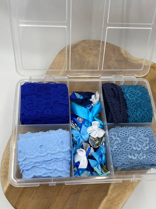 Spitzen Box Blau