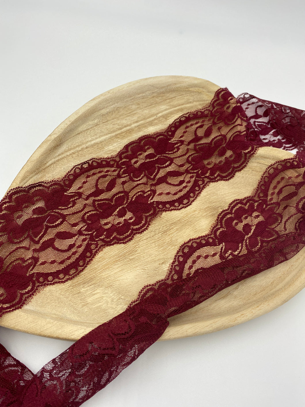 elastische Spitze 100mm Bordeaux