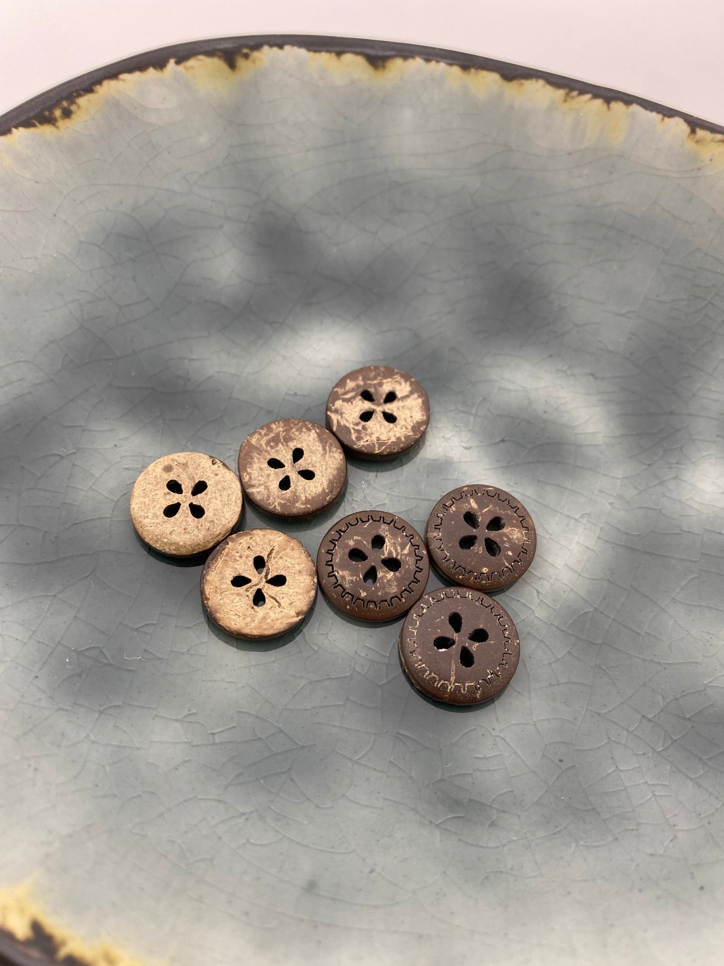 Kokosknopf Wellen 13mm
