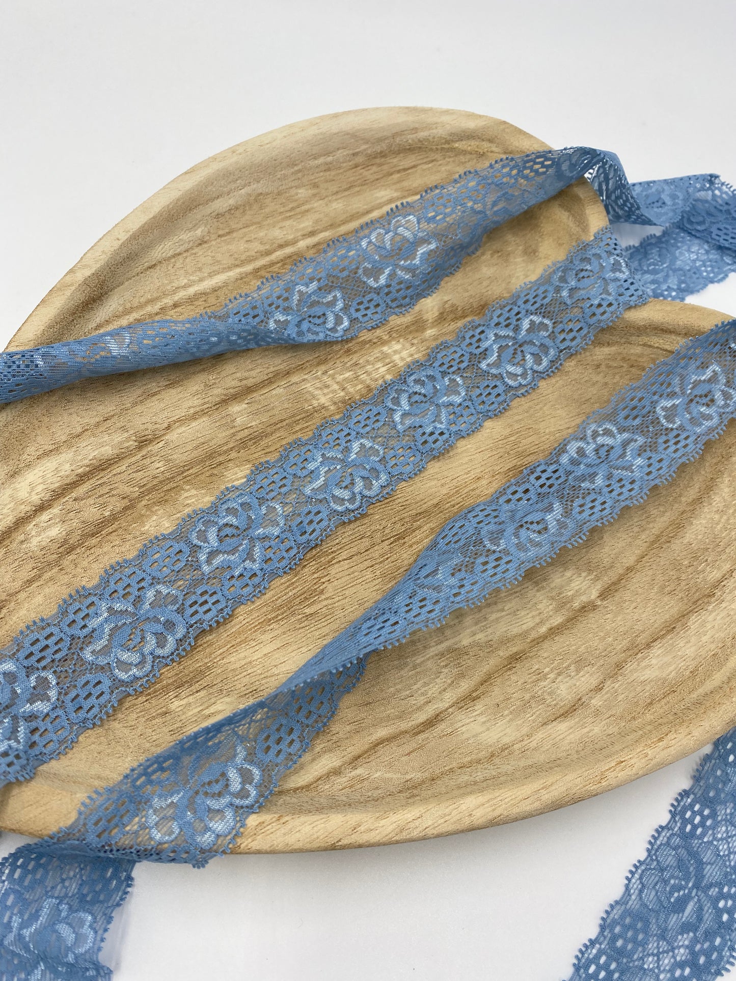 elastische Spitze 30mm Rauchblau