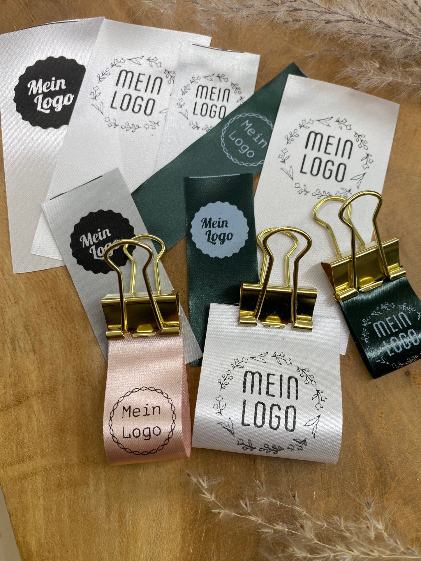 Personalisierte Satin Label