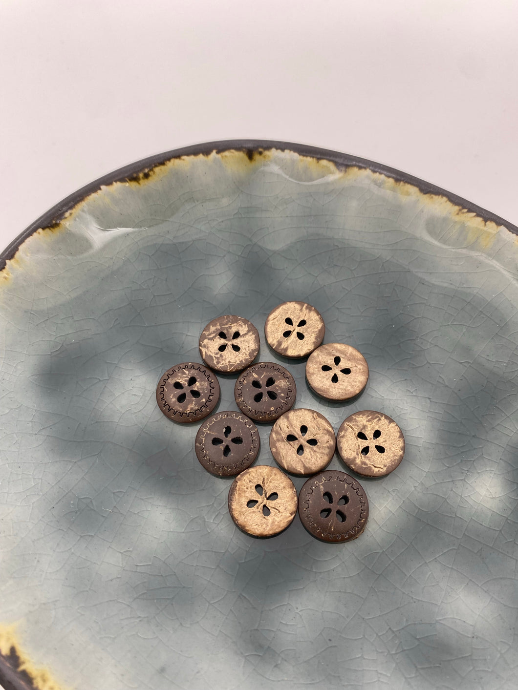 Kokosknopf Wellen 13mm