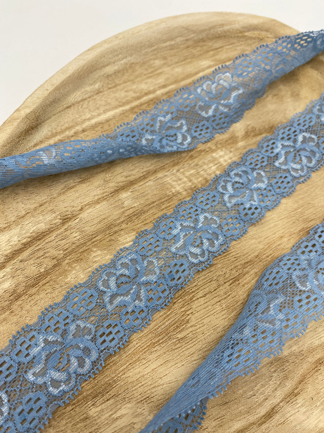 elastische Spitze 30mm Rauchblau