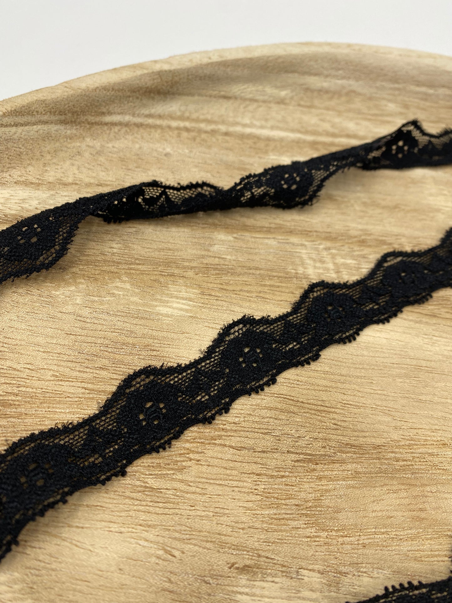 elastische Spitze 20mm schwarz