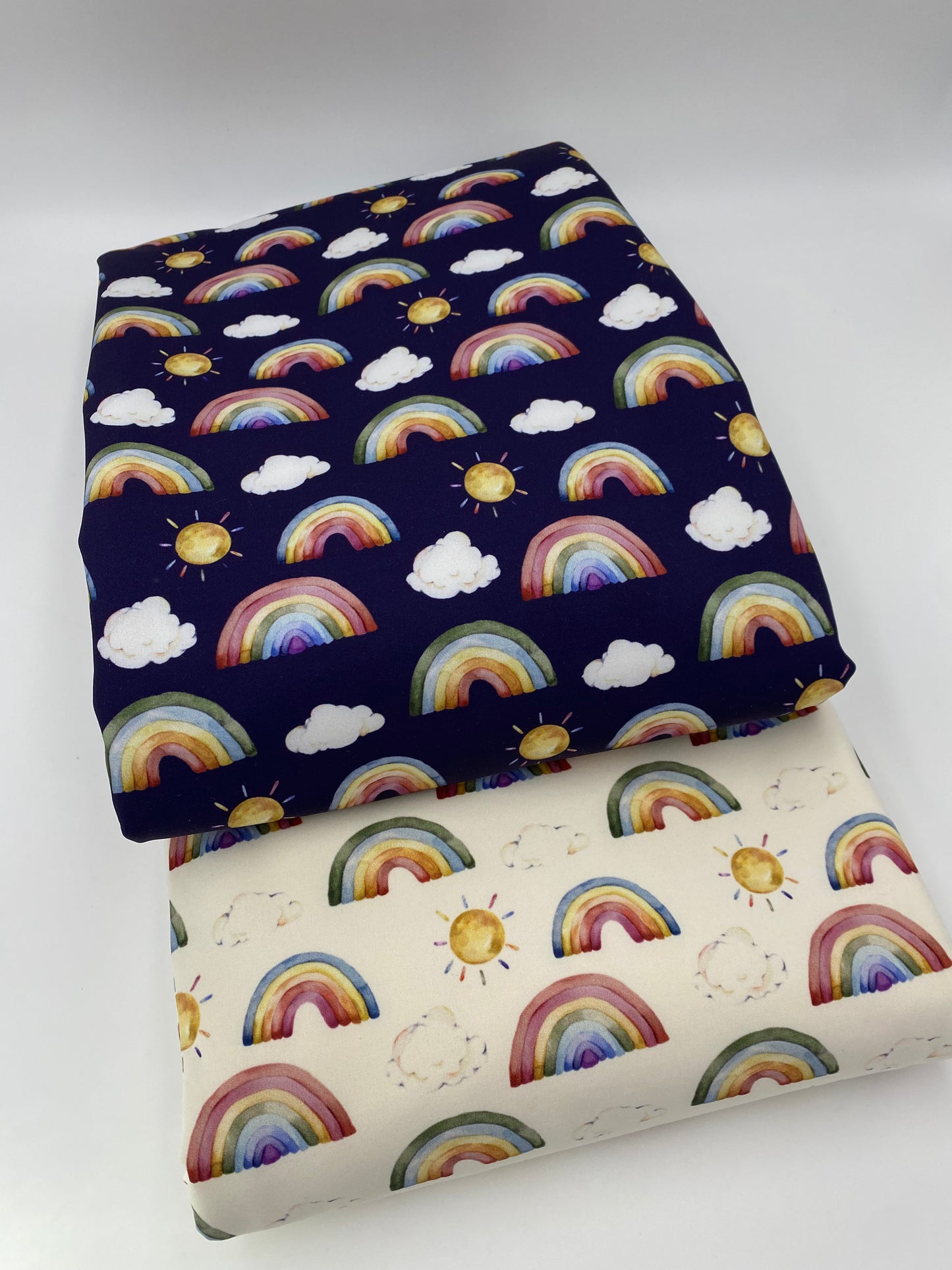 Regenbögen auf dunkelblauen Hintergrund Softshell - 0,4m SALE