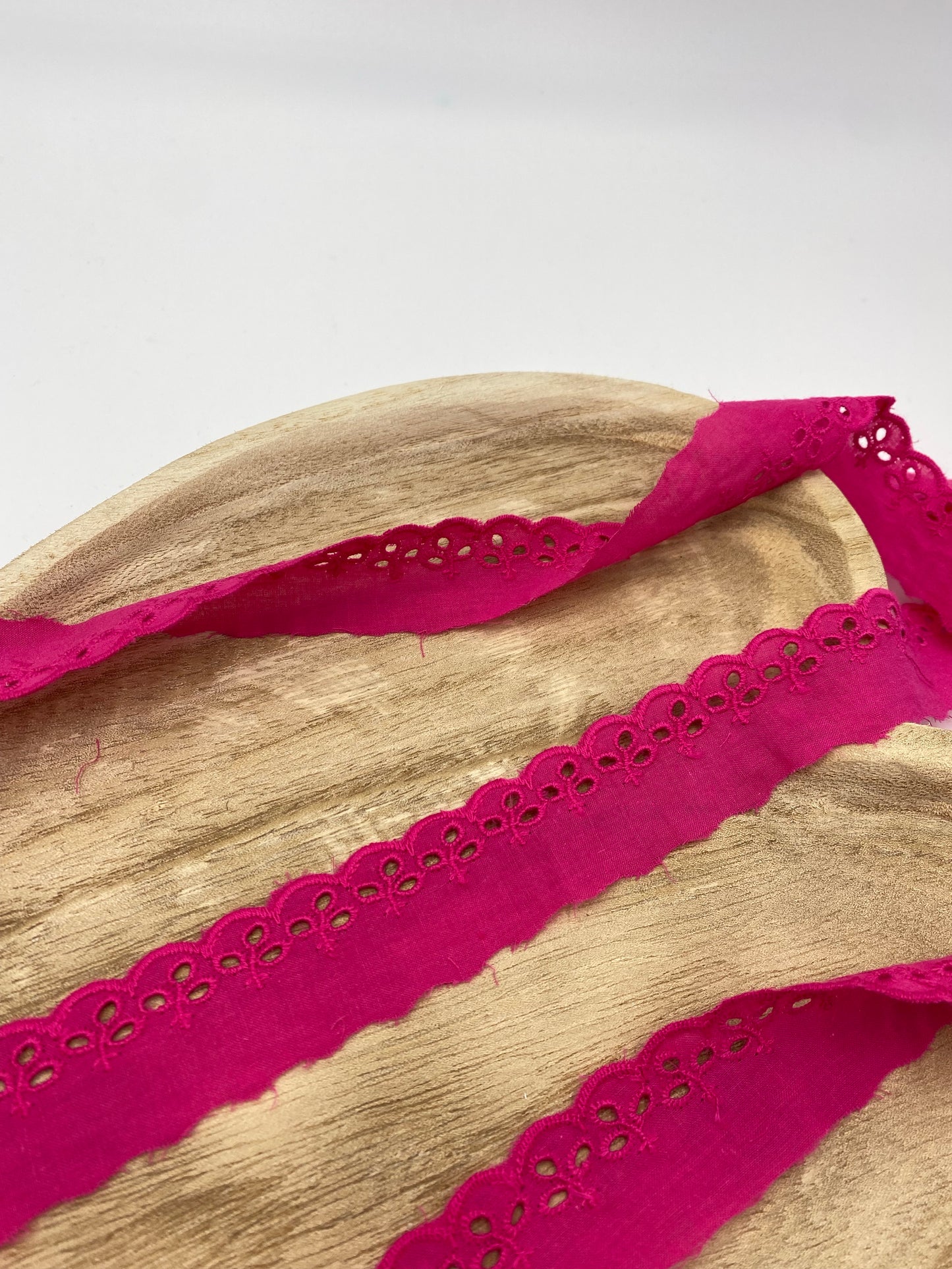 Wäsche Spitze Löcher 30mm pink