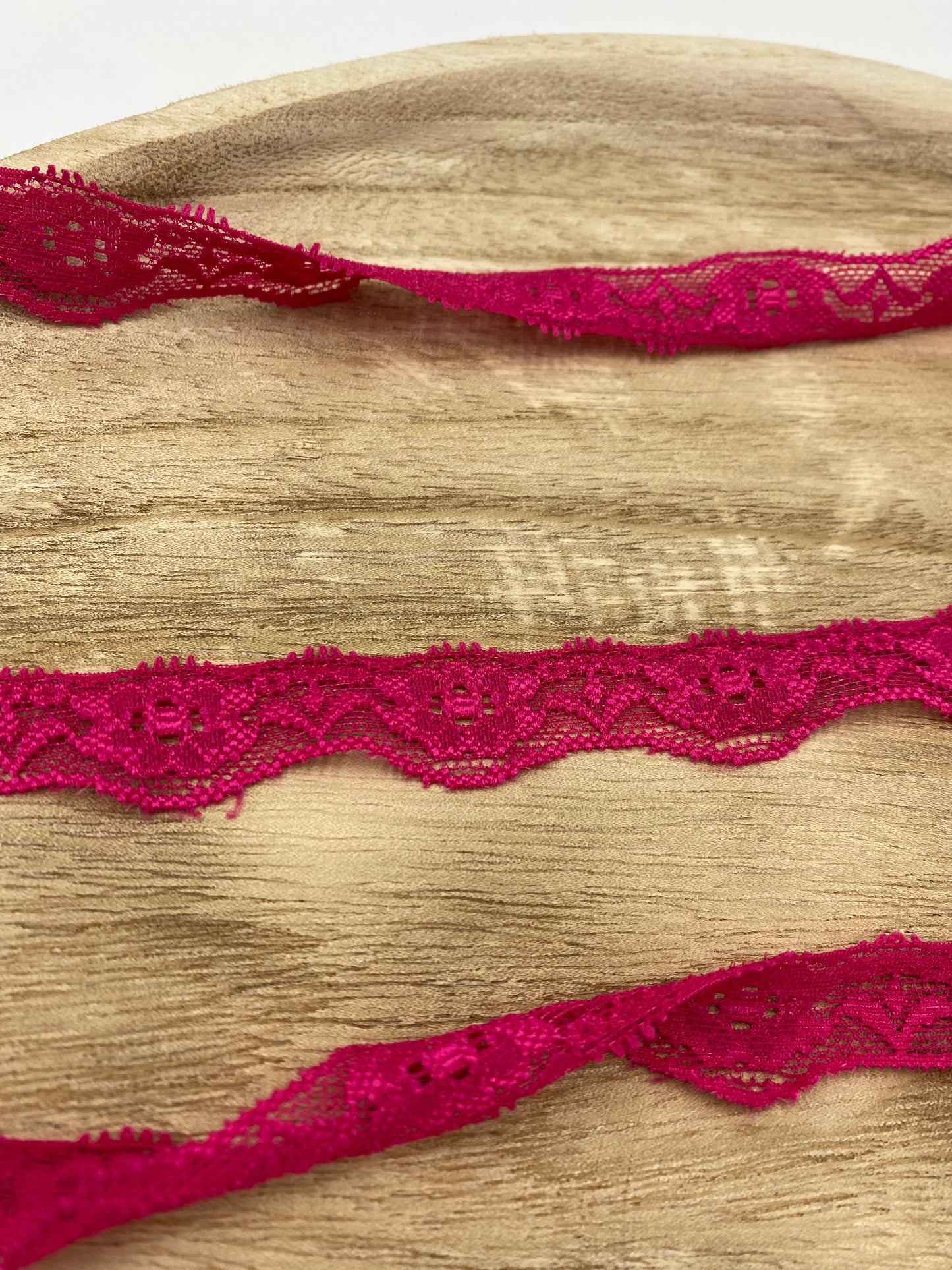 elastische Spitze 20mm Fuchsia