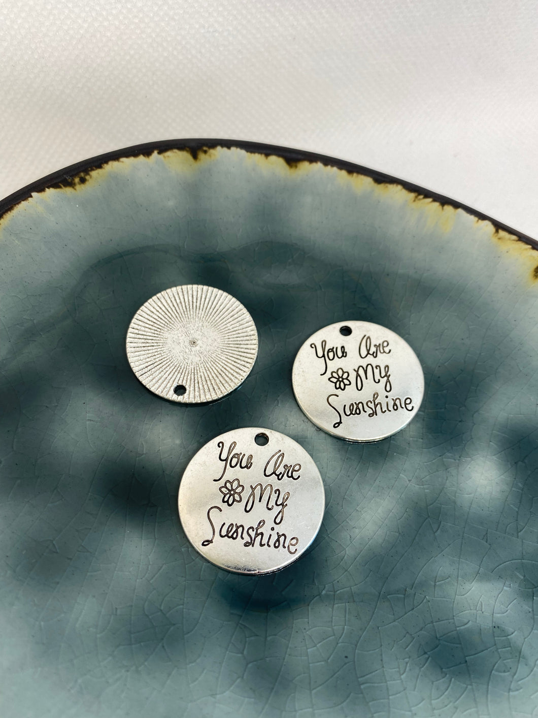 Label Metall Silber You are my Sunshine