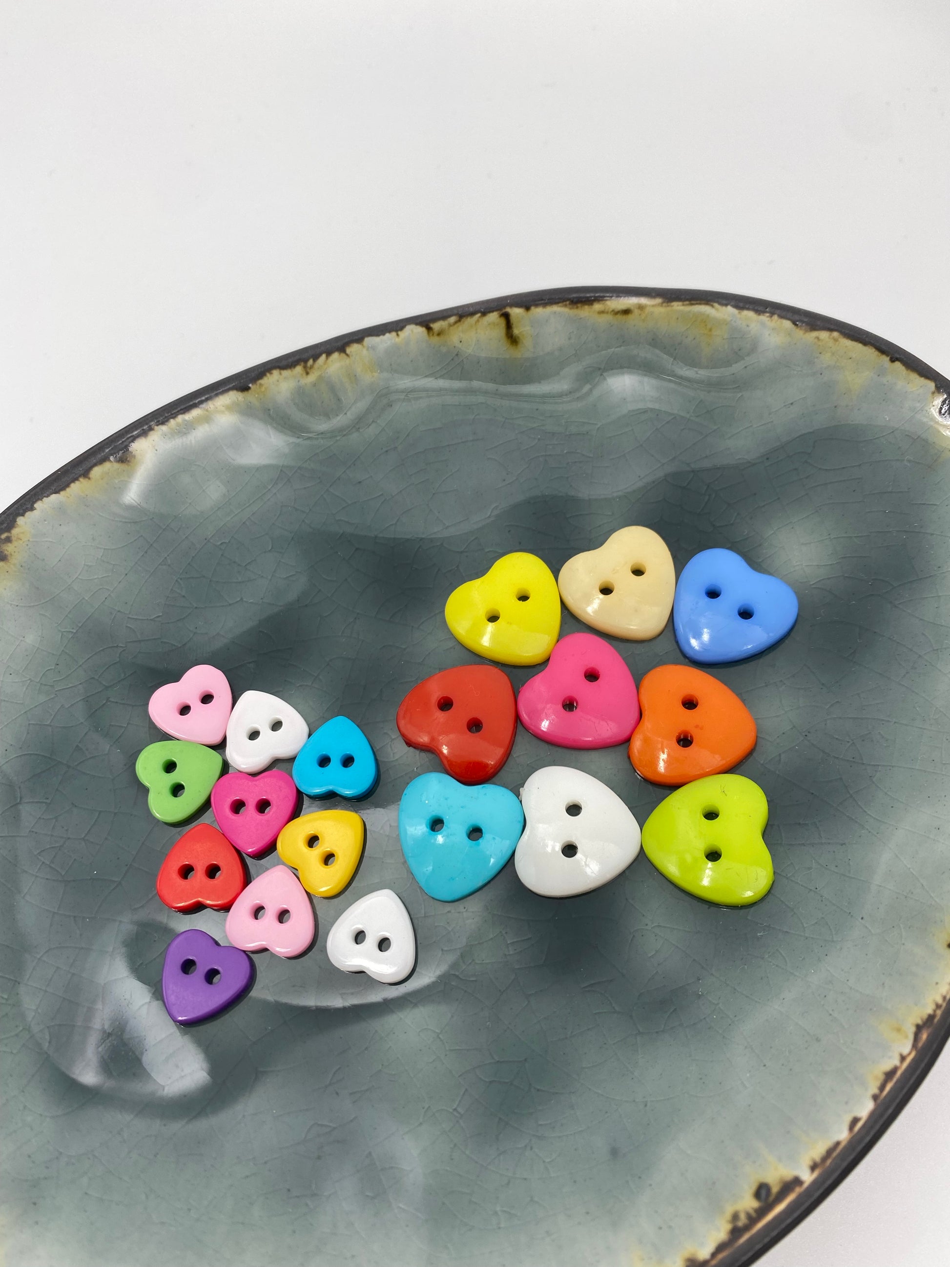 Kunststoff Knopf Herz 15mm - Ameloua