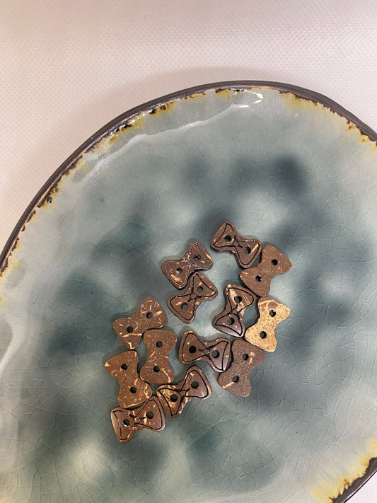Kokosknopf Schleifenform 14mm - Ameloua