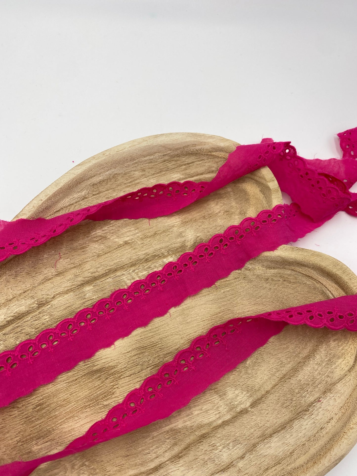 Wäsche Spitze Löcher 30mm pink