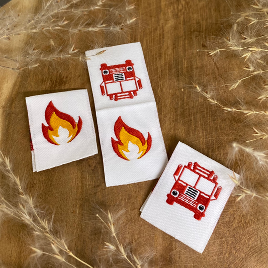 Feuerwehr Wende-Web-Label Eigenproduktion