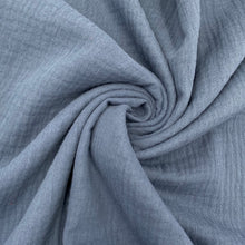 Lade das Bild in den Galerie-Viewer, Musselin Uni Double Gauze - Jeans
