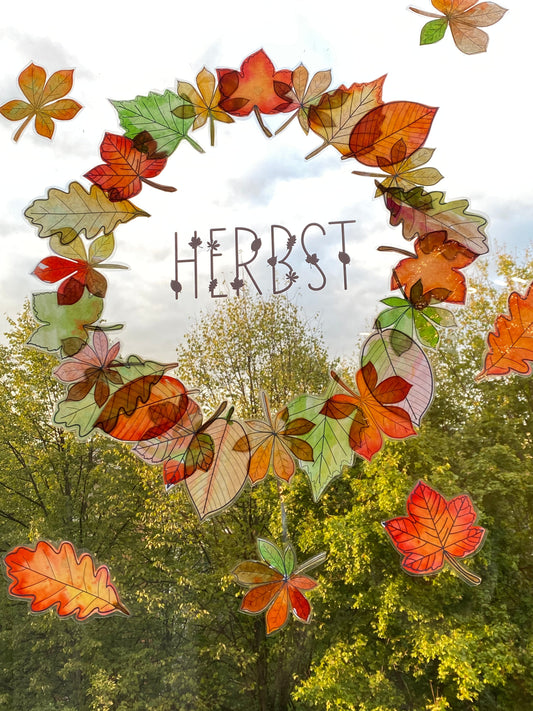 Herbst Schriftzug PDF, PNG SVG transparent Vorlage / Ausmalbild / Plotterdatei